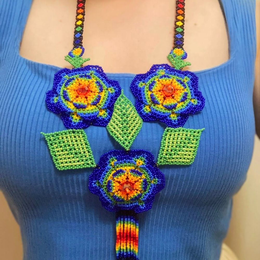 Colorful Colombian Beaded Necklace